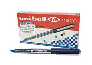 12 x Bolígrafo Uni-ball - Eye Micro Azul