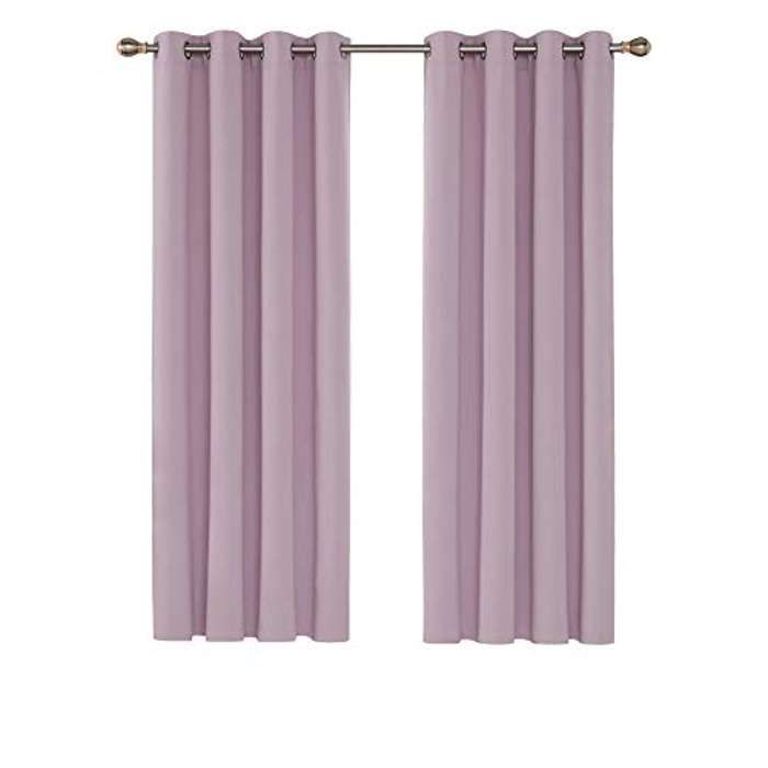 2 piezas de cortinas 132x183 rosa