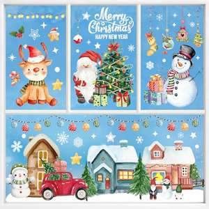 209 PCS Pegatinas Navidad Ventanas Cristal