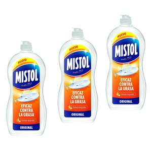 3 x Mistol Original - Lavavajillas líquido mano, concentrado, 900 ml, poder antigrasa y desincrustación de mancha difíciles [Unidad 1'45€]