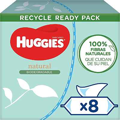 384 toallitas húmedas Huggies Biodegradables