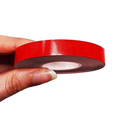 4R Quattroerre.it 10495 Franjas Trim Tiras Adhesivas para Coche, Rojo, 10 mm x 10 MT