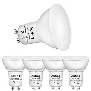 5 unidades - LED GU10 5W - BLANCO CALIDO