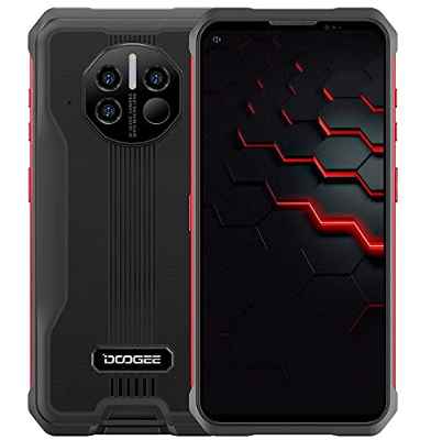 5G Móvil Resistente DOOGEE V10, Batería 8500mAh,Termómetro Infrarrojo,6.39'' Robusto Teléfono Doble SIM, Android 11 Impermeable IP68 Smartphone,48MP Cámara Triple,Carga Inalámbrica,8GB+128GB Negro