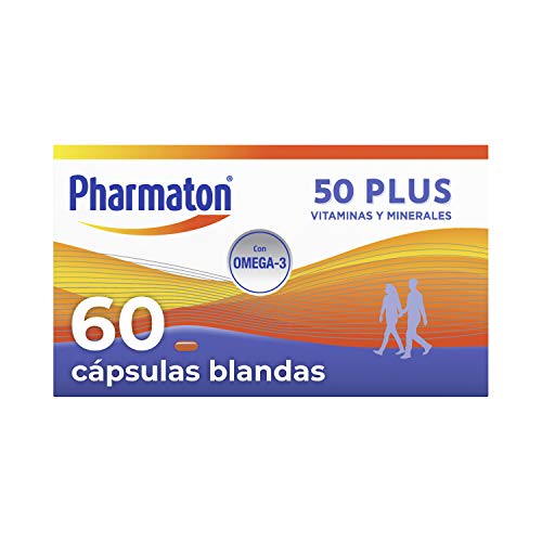 60 cápsulas Pharmaton 50+ Multivitamínico con Omega 3