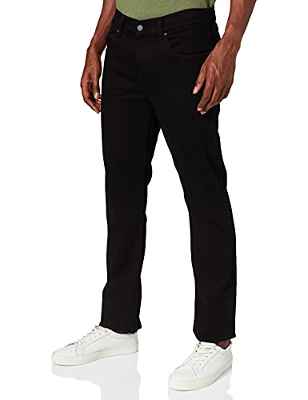 7 For All Mankind Slimmy Luxe Performance Eco Rinse Black Jeans, Negro, 28W x 30L para Hombre