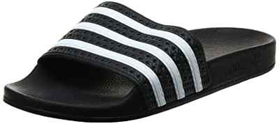 adidas Adissage, Chanclas Hombre, Negro (Black/White/Black), 38 EU