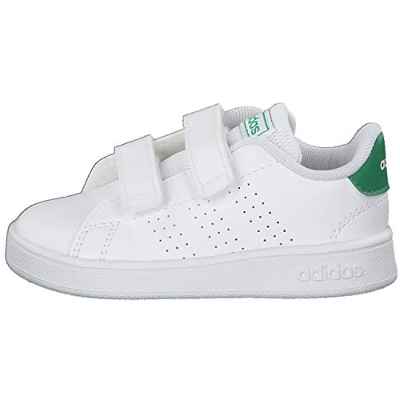 adidas Advantage I, Sneaker, Footwear White/Green/Grey, 25 EU