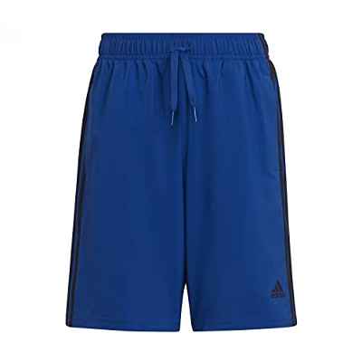 adidas B 3S WVN SRT Shorts, Boy's, Team Royal Blue/Legend Ink, 7-8A