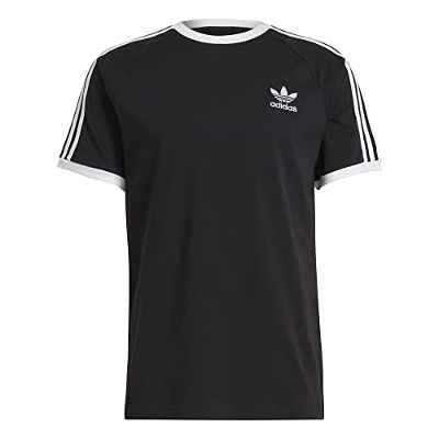 Adidas Camiseta modelo 3-STRIPES TEE, color Negro, talla 2XL