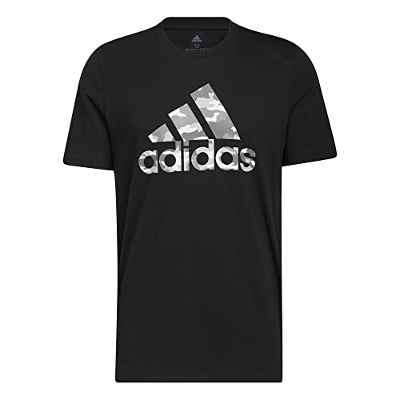 Adidas Camiseta modelo M CAMO BOS G T, color Negro, talla S