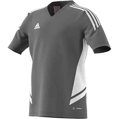 adidas CON22 JSY Y T-Shirt, Unisex Kids, Team Grey Four, 7-8A