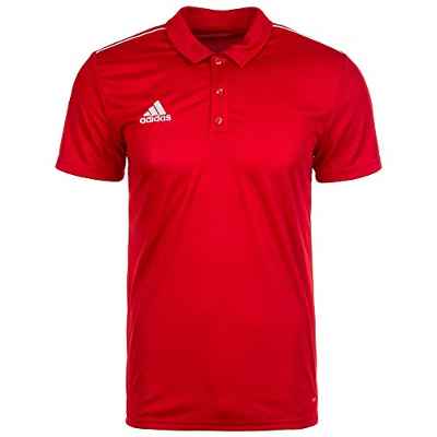 adidas CORE18 Camiseta Polo, Hombre, Power Red/White, 2XL