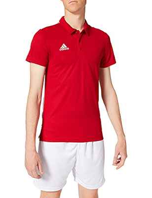 adidas CORE18 Camiseta Polo, Hombre, Power Red/White, M