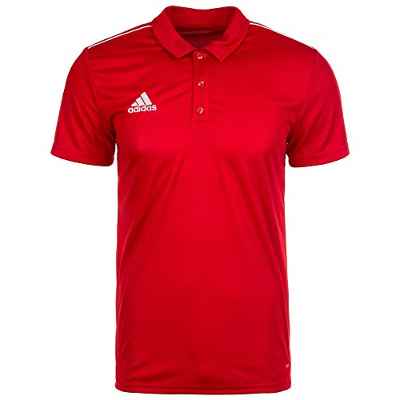 adidas CORE18 Camiseta Polo, Hombre, Power Red/White, S