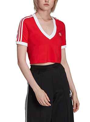 adidas Cropped tee T-Shirt, Women's, Vivid Red, 42