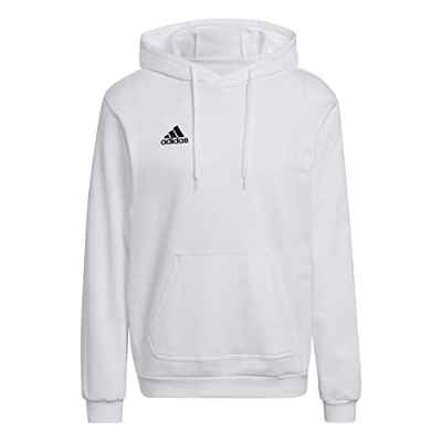 adidas ENT22 Hoody Sweatshirt, Men's, White/Black, S