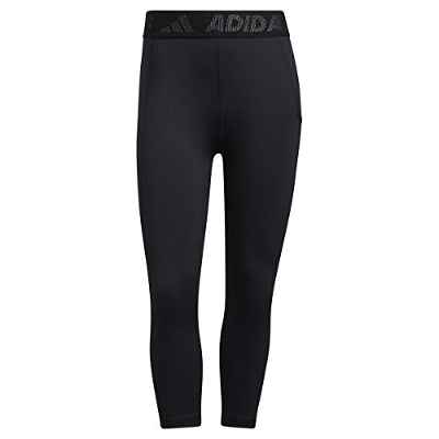 adidas GL0691 TF 3/4 3 Bar T Leggings Womens Black/White XS
