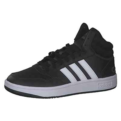 adidas Hoops 3.0 Mid, Sneaker Hombre, Core Black/Cloud White/Grey, 42 EU