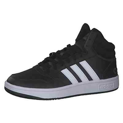 adidas Hoops 3.0 Mid, Sneaker Hombre, Core Black/Cloud White/Grey, 43 1/3 EU