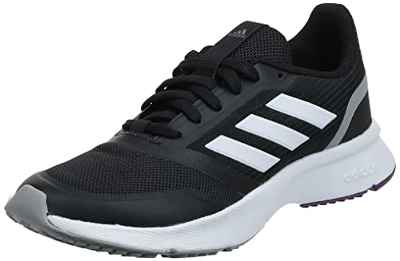 Adidas Nova Flow, Zapatillas Running Mujer, Negro (Core Black/FTWR White/Light Granite), 38 2/3 EU