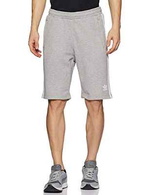 adidas Originals 3-Stripe Sht H Pantalones Cortos de Deporte, Hombre, Gris (Medium Grey Heather), L