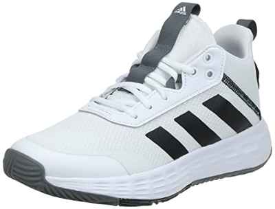 adidas OwnTheGame 2.0, Basketball Shoe Hombre, Cloud White/Core Black/Grey, 39 1/3 EU