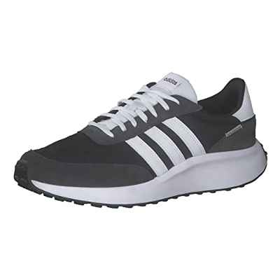Adidas Run 70s, Sneaker Hombre, Core Black/FTWR White/Carbon, 43 1/3 EU