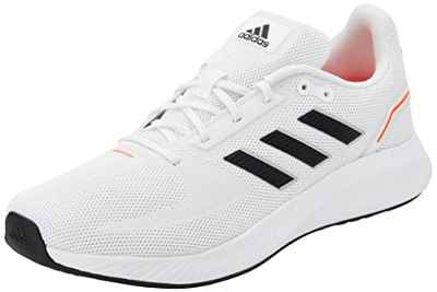 adidas Runfalcon 2.0, Road Running Shoe Hombre, Cloud White/Core Black/Solar Red, 40 2/3 EU