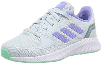 adidas Runfalcon 2.0, Running Shoe, Blue Tint/Light Purple/Pulse Mint, 32 EU