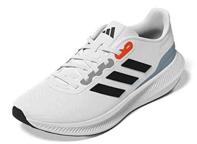 adidas RUNFALCON 3.0, Sneaker Hombre, FTWR White/Core Black/Crystal White, 42 2/3 EU
