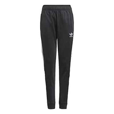 adidas SST Trackpant Pants, Unisex-Child, Black/White, 12 Years