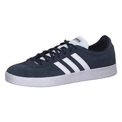 Adidas VL Court 2.0, Zapatillas Hombre, Azul (Collegiate Navy/Footwear White/Footwear White 0), 42 2/3 EU