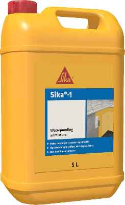 Aditivo impermeabilizante Sika -1 para mortero y hormigón 