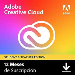 Adobe Creative Cloud | Student Version | 1 Año | PC/Mac | Código de activación enviado por email