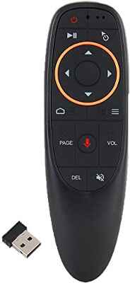 Air Mouse mando a distancia, 2.4 G, control remoto de voz inalámbrico y sensor de aire, aprendizaje por infrarrojos, giroscopio de 6 ejes con Android TV Box, PC, Smart TV, Nvidia Box, MAC, OS
