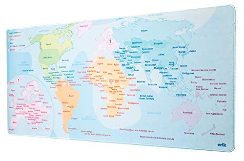 Alfombrilla ratón XXL Mapa del Mundo 80x35 cm
