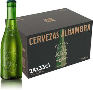 Alhambra Reserva 1925, Edición Especial, Cerveza Dorada Lager, Pack de 24 Botellas x 33 cl.