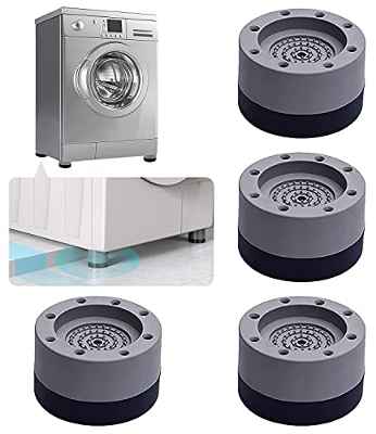 Almohadillas para Pies de Lavadoras | Universal Patas antivibracion lavadora - 4 Piezas Soporte de Goma Antivibración - Amortiguador de Vibraciones para Lavadoras Almohadilla de Goma para Lavadoras