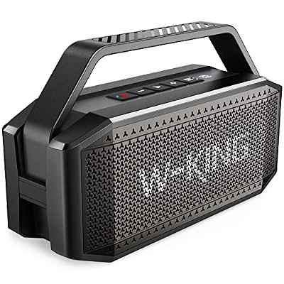 Altavoz Bluetooth, W-KING 60W Altavoces Potente, 40h de Reproducción, 12000mAh Batería, Portátil impermeable speaker Bluetooth con microfono, NFC y Tarjeta TF