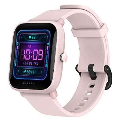Amazfit Bip U Pro Smartwatch Reloj Inteligente con GPS Incorporado 60+ Modos Deportivos 5 ATM Fitness Tracker Oxígeno en Sangre Frecuencia cardíaca Monitor de sueño 1.43 Pantalla táctil Rosa