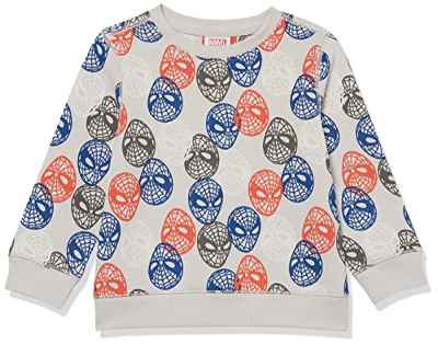 Amazon Essentials Boys' Disney Fleece Pullover Crew Sweatshirts Sudadera, Marvel Spider-Man Print, 4 años