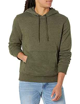 Amazon Essentials Hooded Fleece Sweatshirt Sudadera, Verde (Olive Heather), X-Large