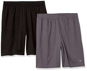 Amazon Essentials Pantalón Corto Holgado, técnico y de Estilo Deportivo,Pack de 2,