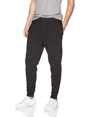 Amazon Essentials – Pantalón de chándal de forro polar para hombre, Gris (Charcoal), US S (EU S)