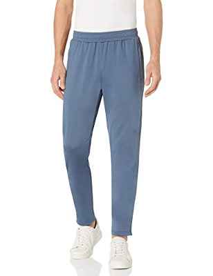 Amazon Essentials Pantalón de Entrenamiento de Alto Rendimiento en Punto Elástico Hombre, Azul, XL