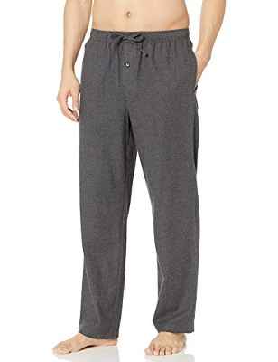 Amazon Essentials Pantalon de Pyjama en Flanelle Hombre, Carbón Mezcla, M