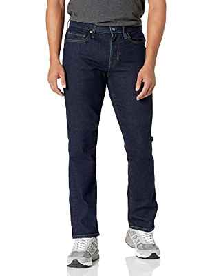 Amazon Essentials Pantalón Vaquero Elástico de Ajuste Entallado Hombre, Lavado Suave, 34W / 31L