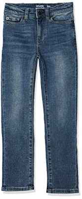 Amazon Essentials Pantalón Vaquero Elástico de Ajuste Entallado Niño, Lavado Claro, 6 años Grande