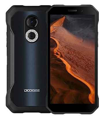 Android 12 Móvil Robusto DOOGEE S61, Helio G35 2.3GHz 6GB+64GB, Cámara de Visión Nocturna 20MP, IP68 Smartphone Resistente Antigolpes, Impermeable, 6.0’’ HD+, Dual SIM, 5180mAh, GPS NFC Escarchado